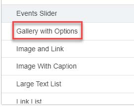 Image showing Gallery with Options