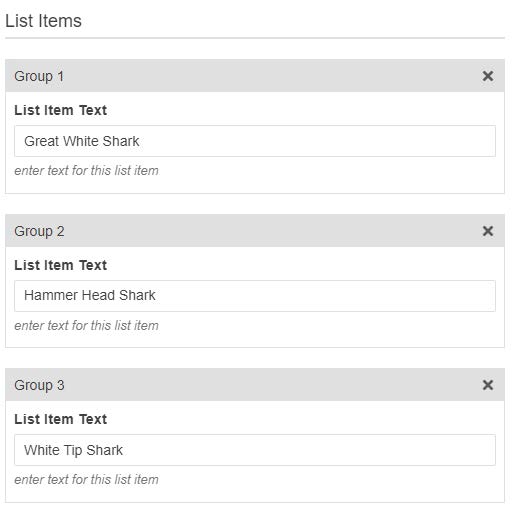 Image showing Insert Large Text List