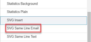 Image showing Select SVG Same Line Email