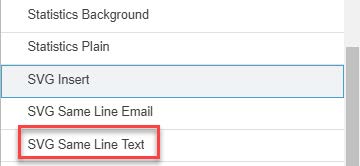 Image showing Select SVG Same Line Text