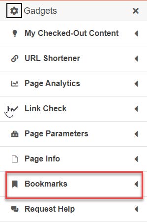 Image showing Bookmark gadget