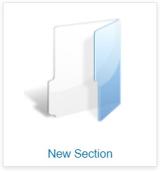 Image showing New Section button