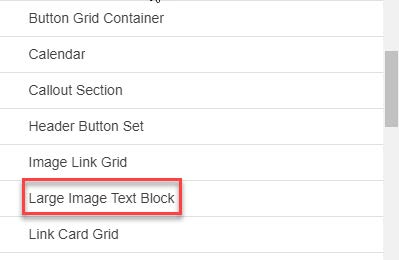 Image showing Select Large Image Text Block