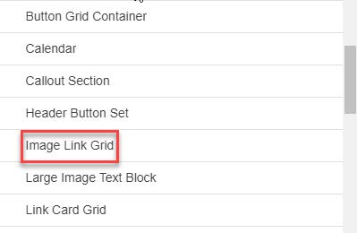 Image showing Select Image Link Grid