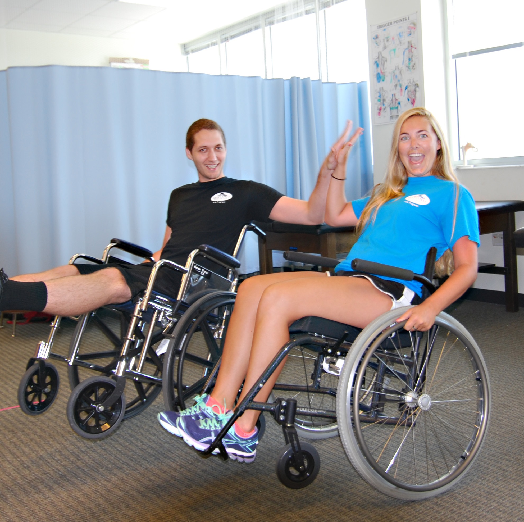 Students in wheel chairs