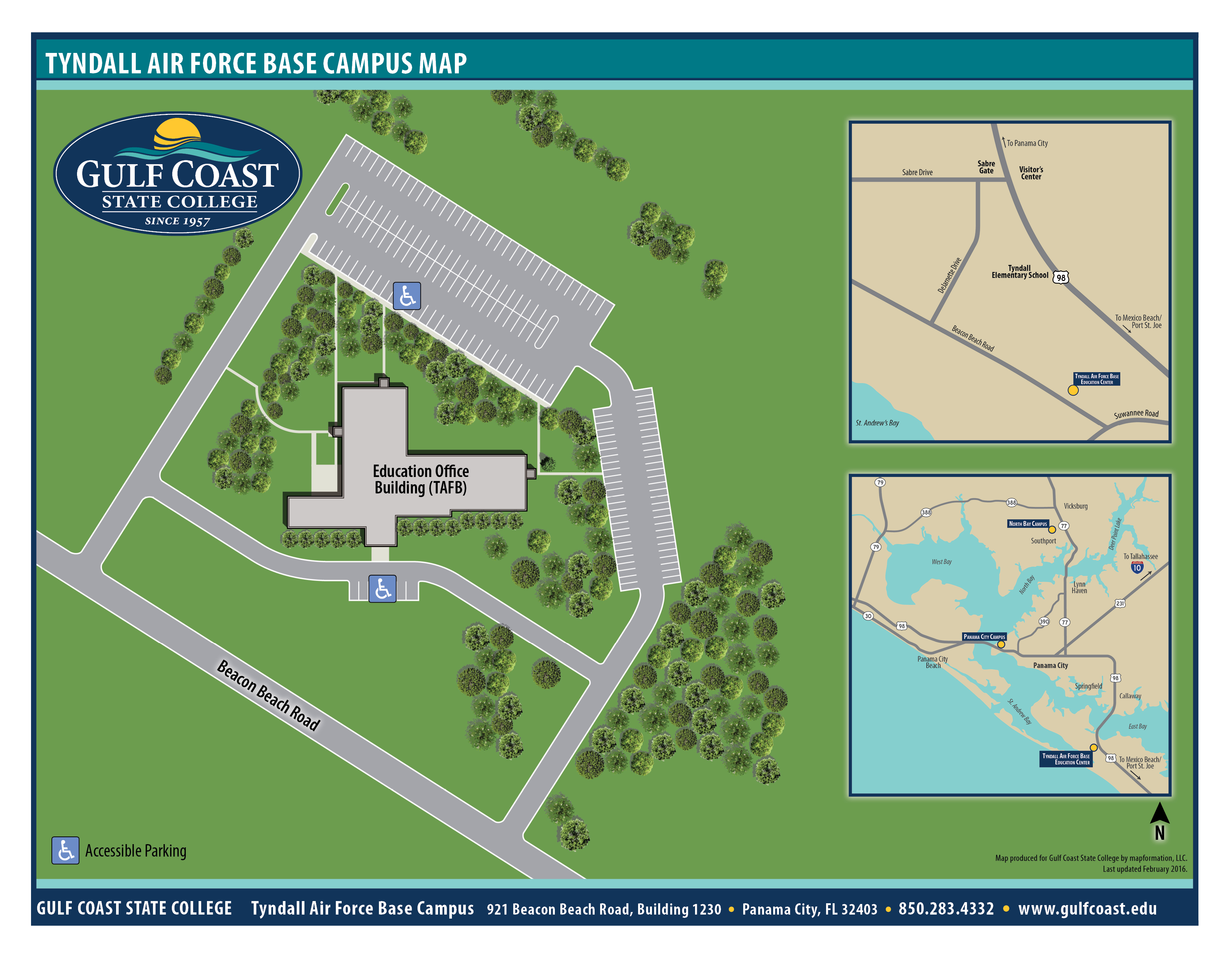 Tyndall AFB Education Center Map