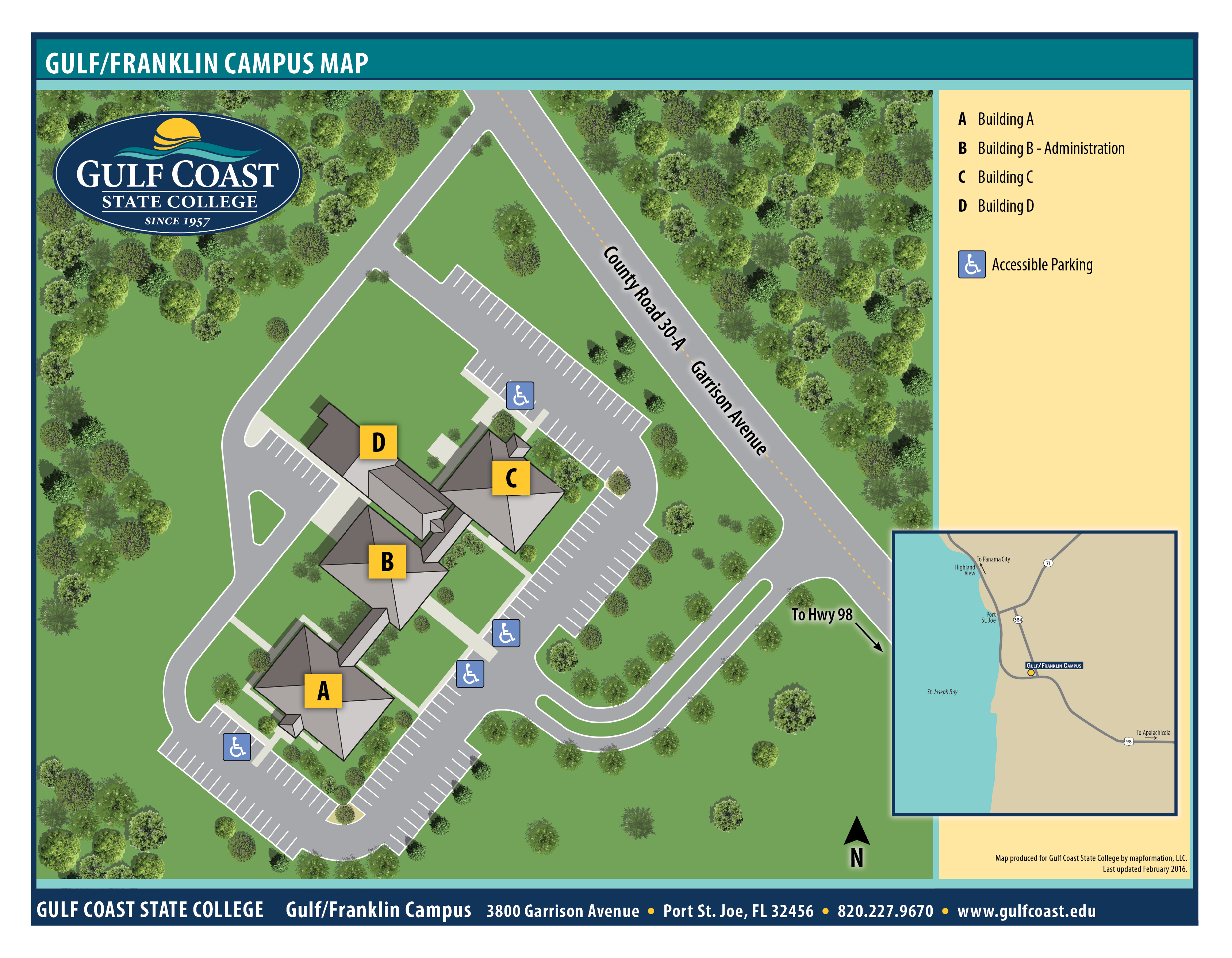 Gulf Franklin Center Campus Map