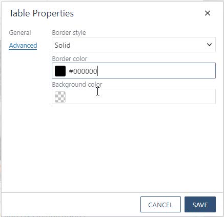 Image showing Advanced properties