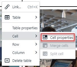 Image showing Cell Properties