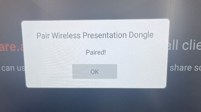 Dongle Paired