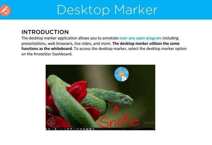 Desktop Marker