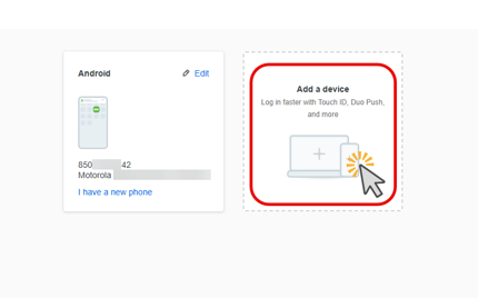 Image of add a device android