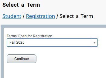 Select a Term