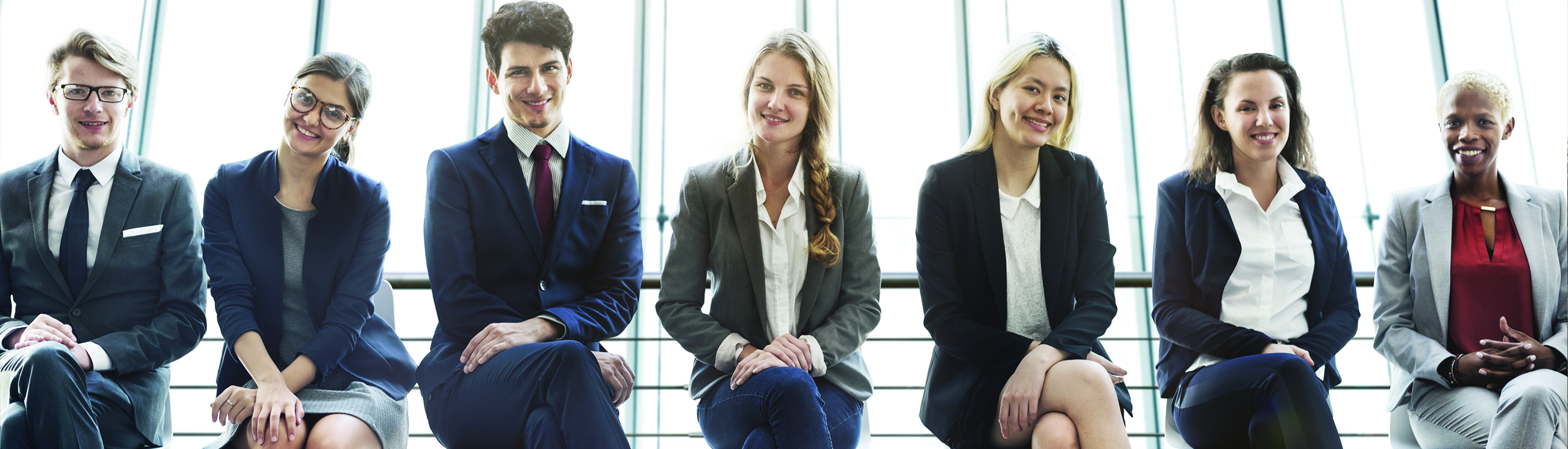 Professional people sitting