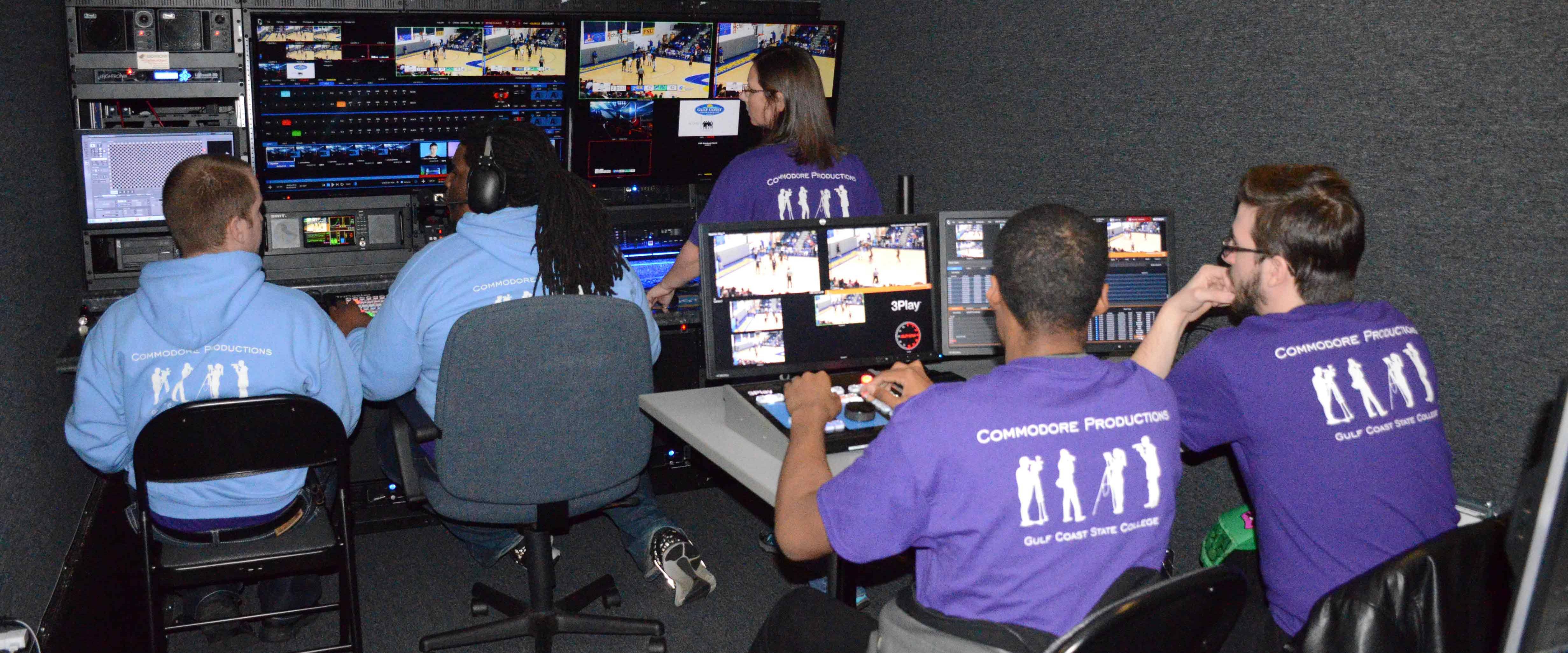 Students in the Production Room