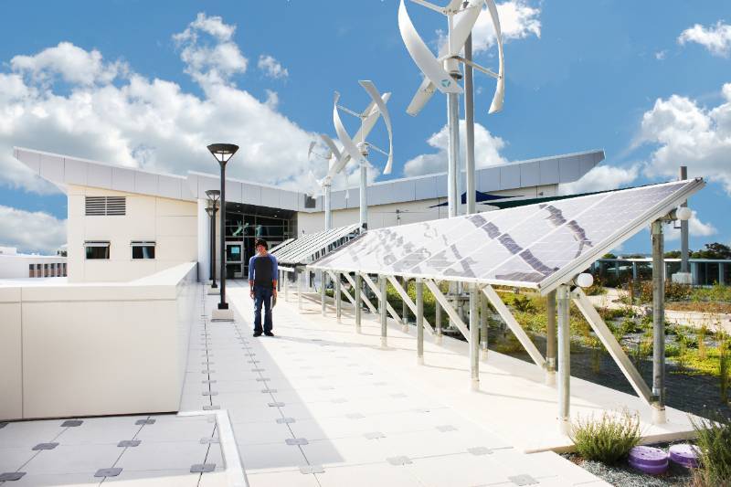 Top of CHC/ATC building