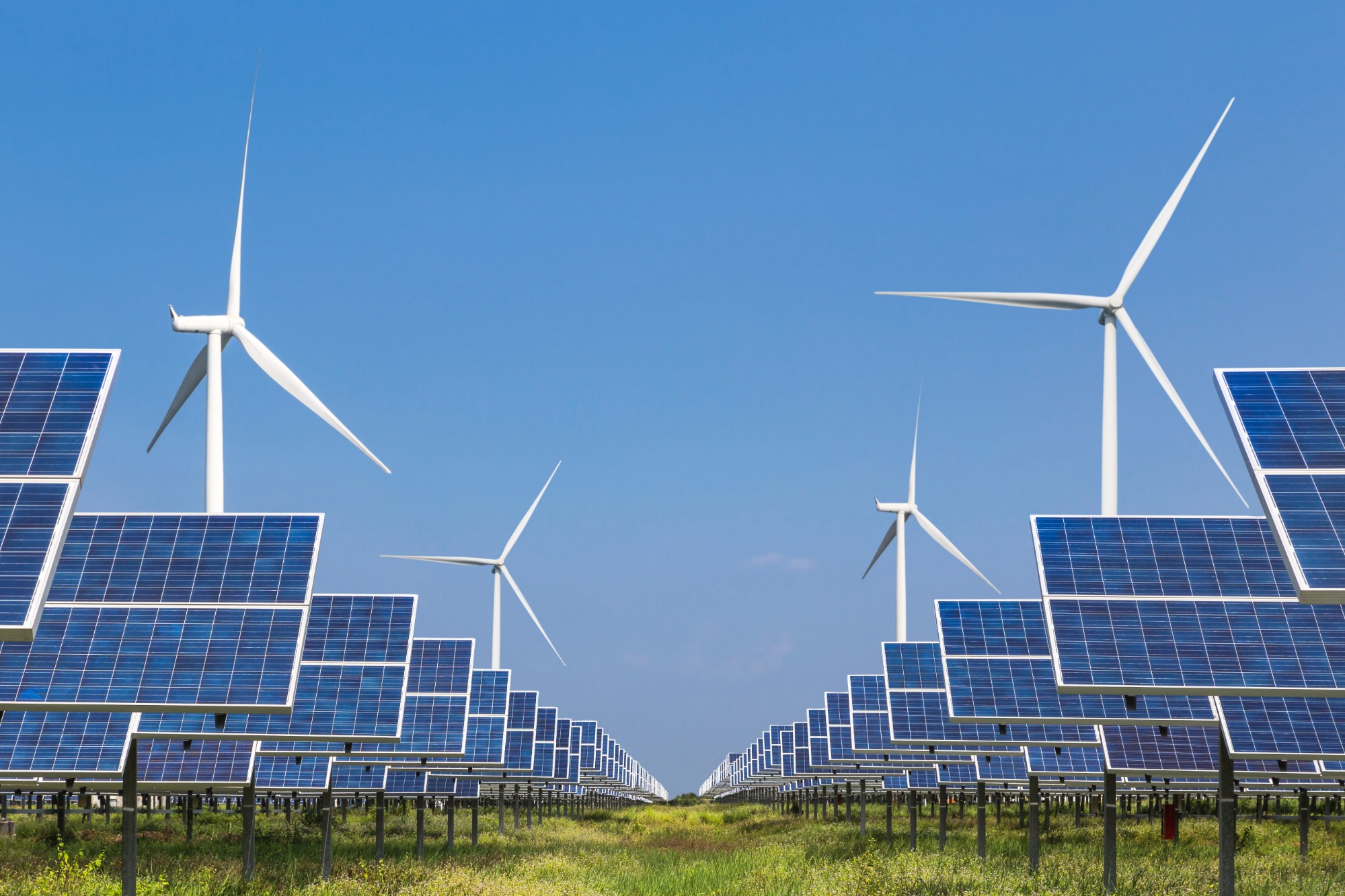 Windmills and Solar panels