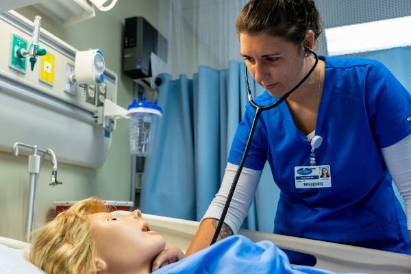 Nurse Checking Heart