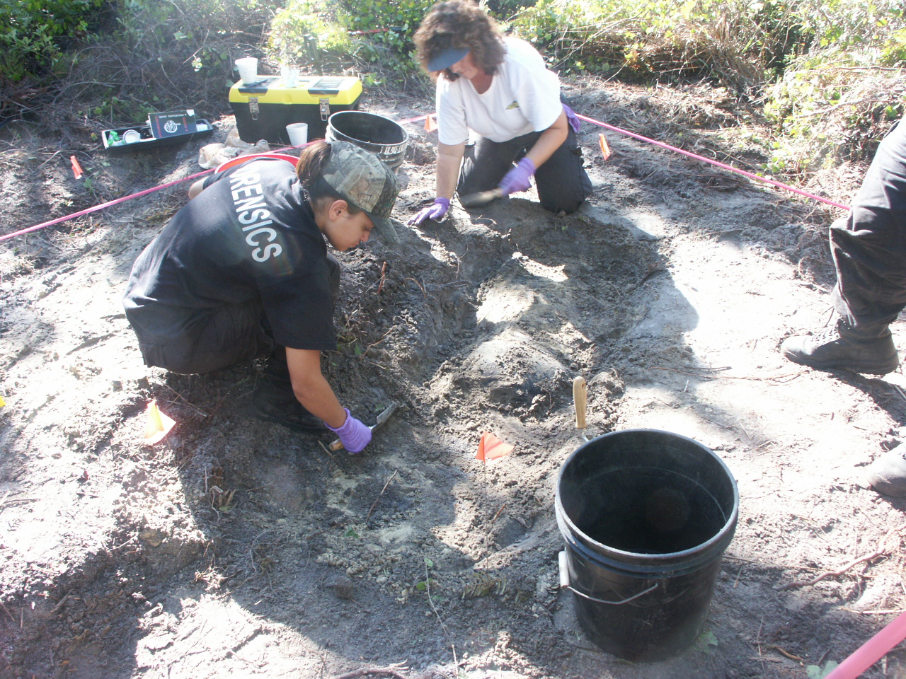 Image of a CSI digging