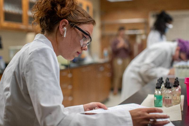 Girl in Lab