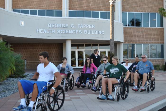 Students in Wheel Chairs