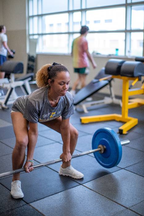 Girl Lifting Weights