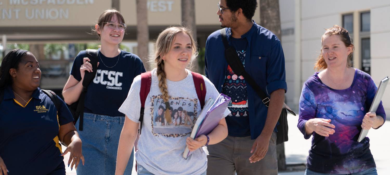 Student Government Students in front of Student Union