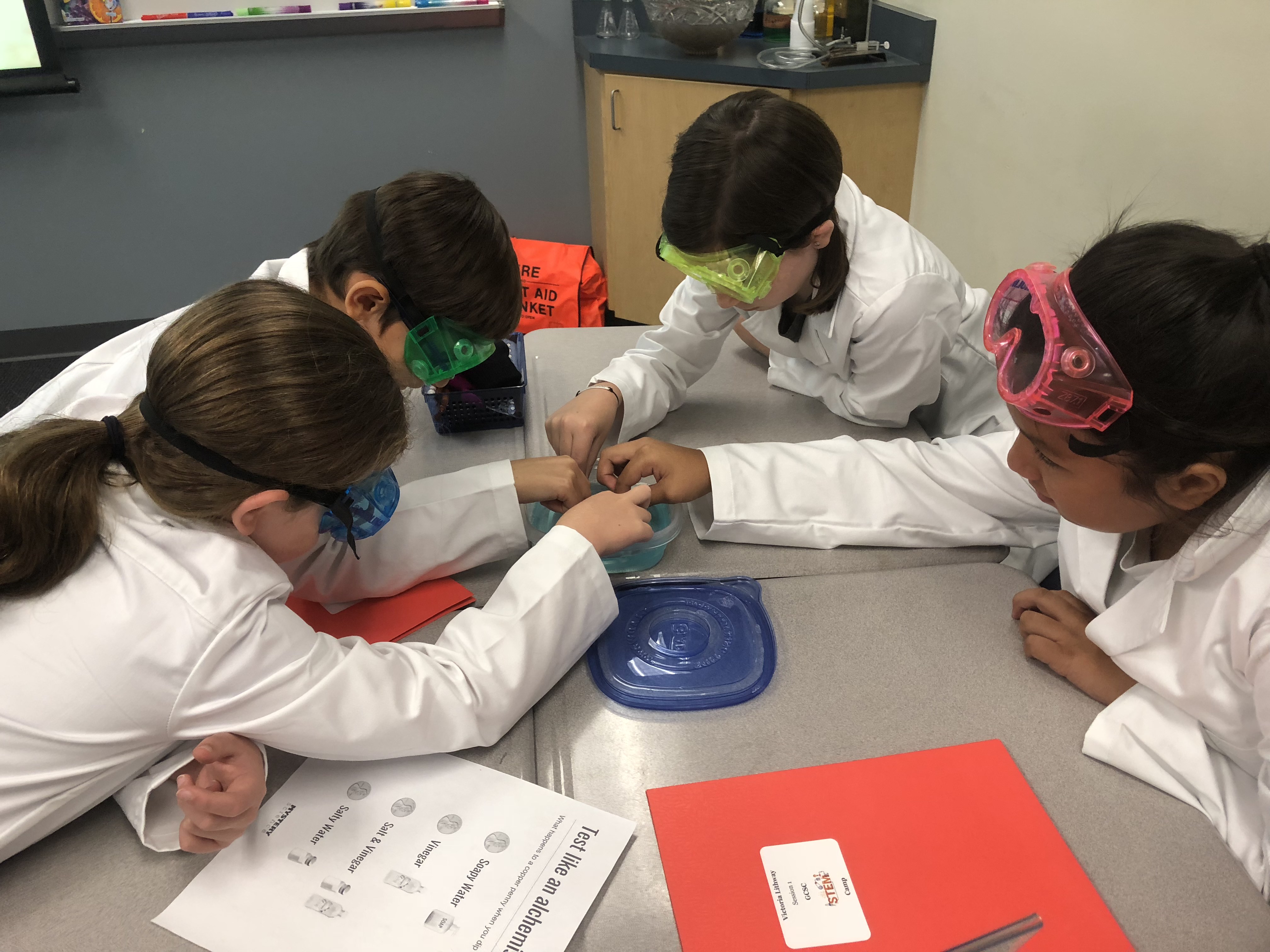 Students sitting at a table