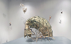 Stone Soup Project, Vacancy, copper wire, paper, paint  