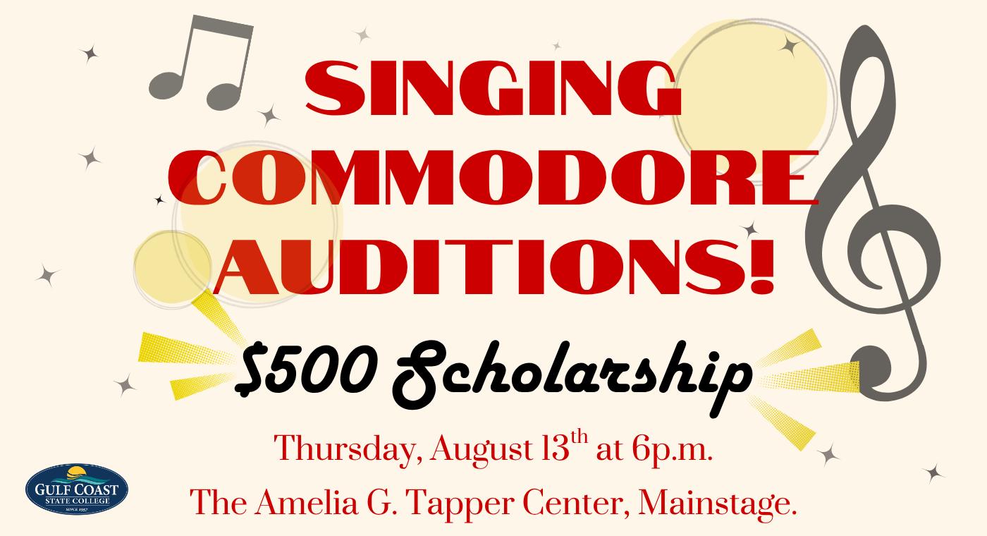 Singing Commodore Auditions info
