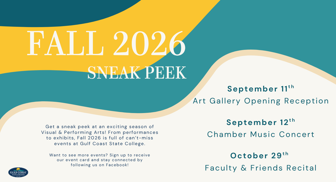 Sneak Peek of upcoming events.